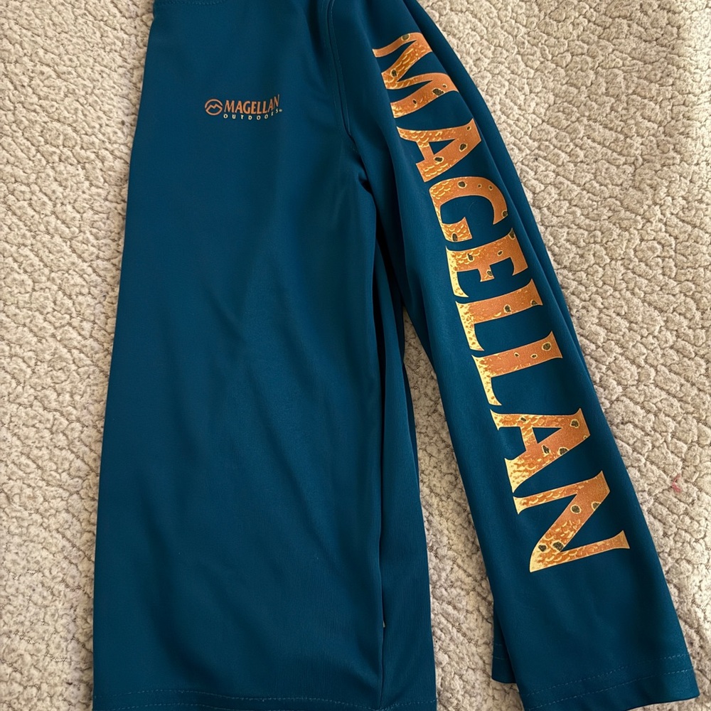 Boys Magellan Blue Long Sleeve Shirt